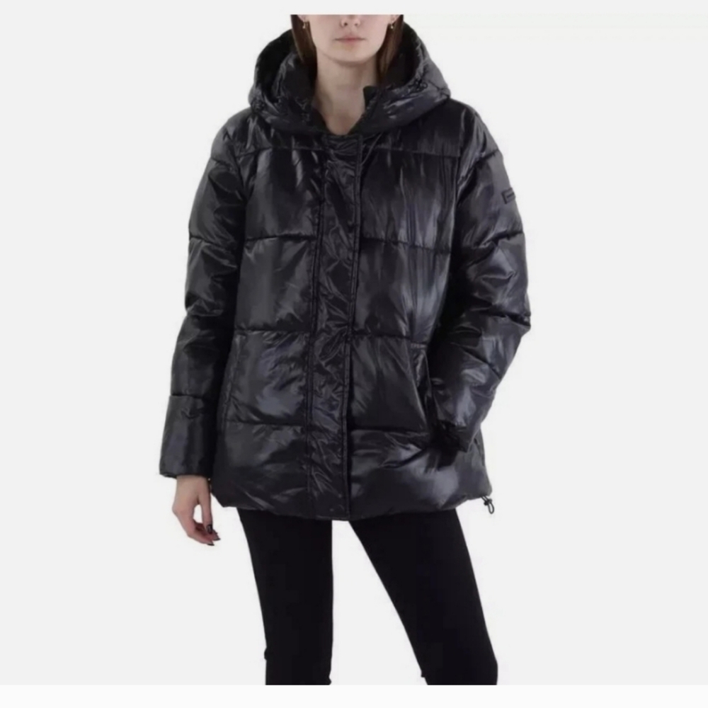 Two by Vince Camuto Puffer Jacket Women's Winter Coat Hooded, Nwt